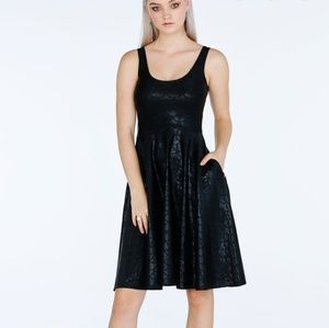 Blackmilk midnight mermaid pocket midi dress